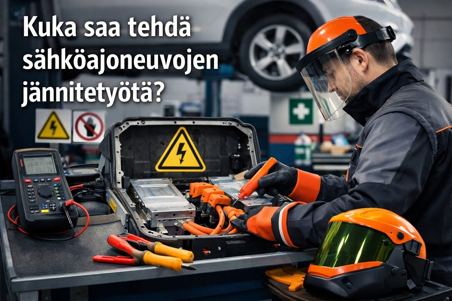 Kuka saa tehdä sähköajoneuvojen jännitetyötä?